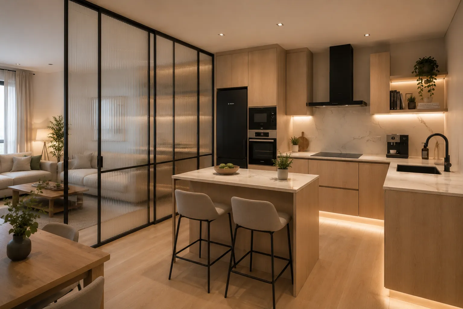 Cocina con separación de ambientes - imagen 2